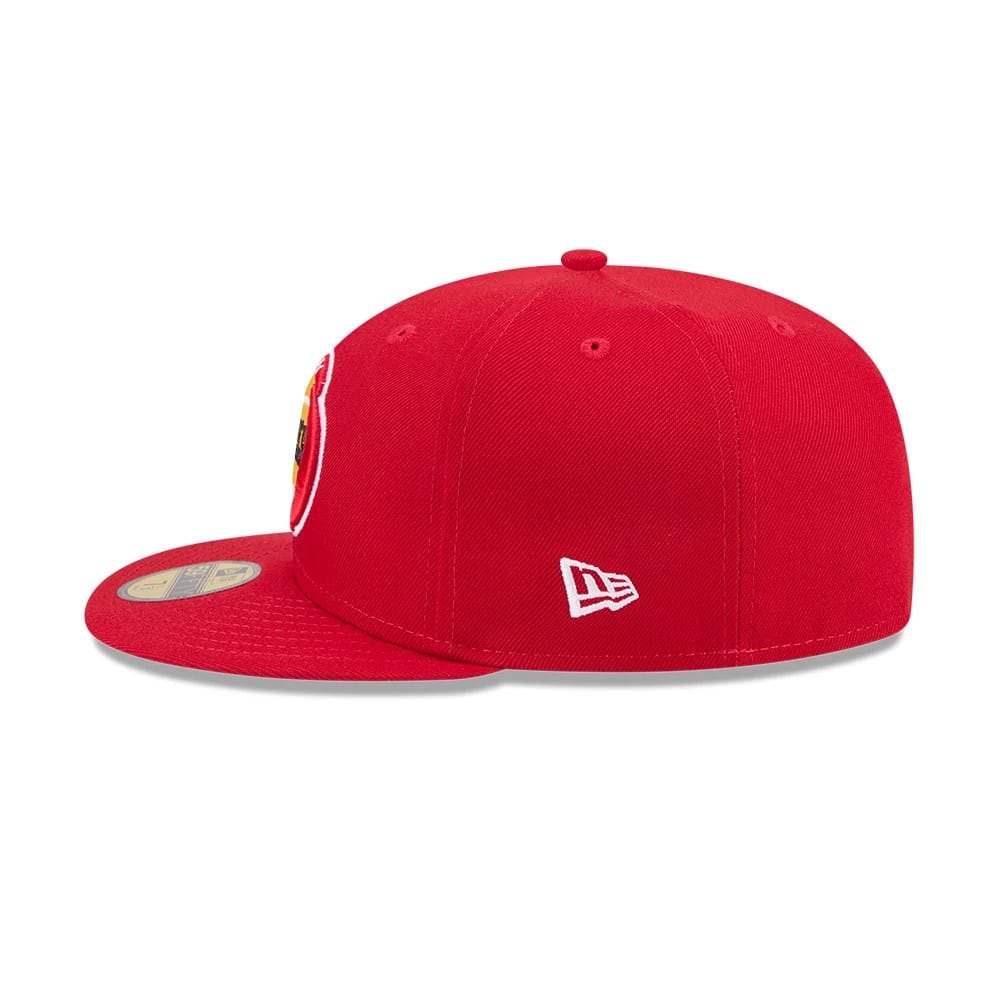 Houston Rockets NBA Hardwood Classic Red 59FIFTY Fitted Cap-kentox - Image 6