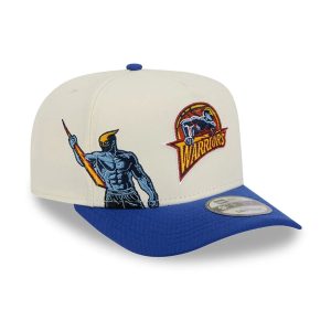 Golden State Warriors NBA Blue 9FIFTY A-Frame Snapback Adjustable Cap-kentox