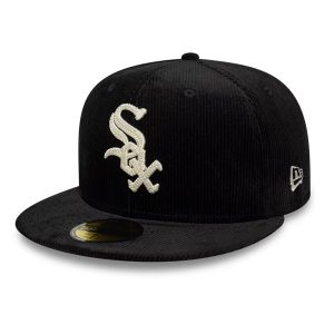 Chicago White Sox MLB Cord Black 59FIFTY Fitted Cap-kentox