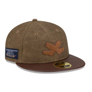 Chicago White Sox MLB Open Brown Retro Crown 59FIFTY Fitted Cap-kentox