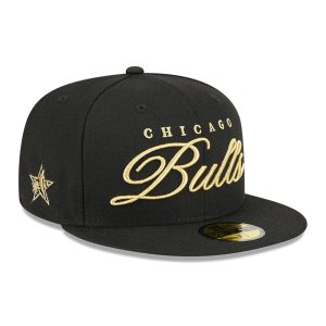 Chicago Bulls NBA All Star Game 2026 Black 59FIFTY Fitted Cap-kentox