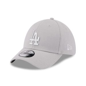 LA Dodgers MLB Metallic Grey 39THIRTY Stretch Fit Cap-kentox