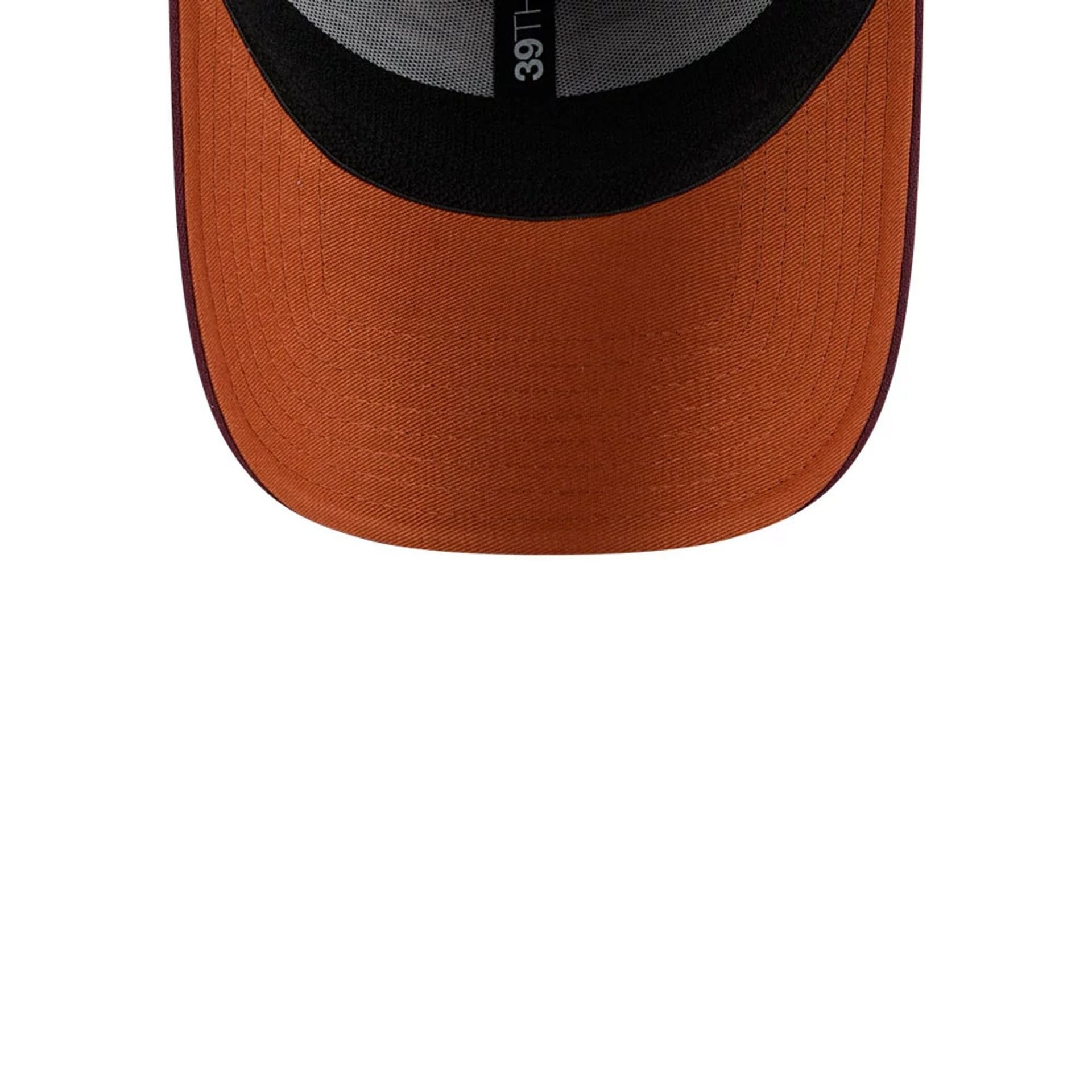 Chicago Bulls NBA Frosted Rust Dark Red 39THIRTY Stretch Fit Cap-kentox - Image 2