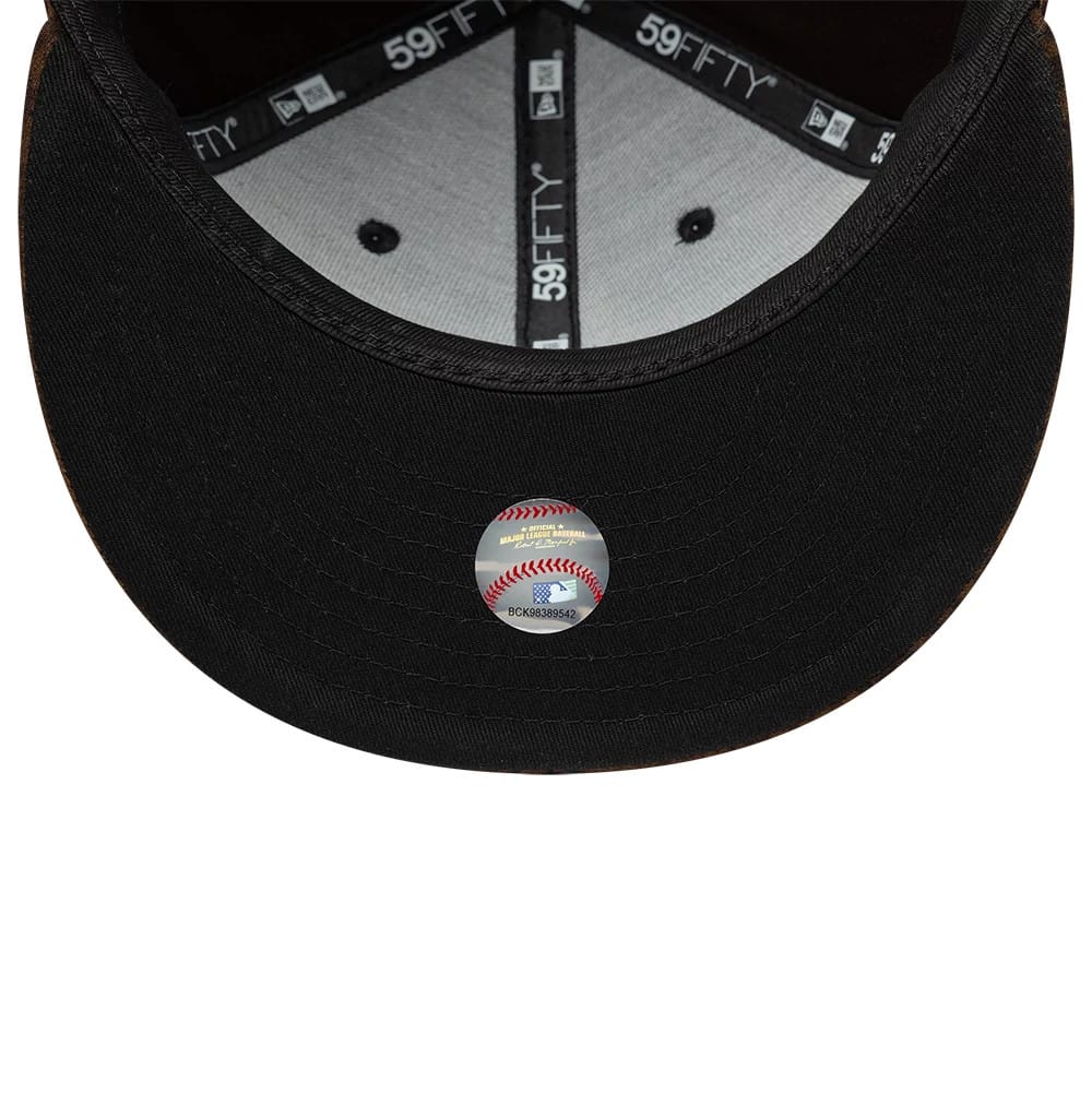 Atlanta Braves MLB Leopard Black 59FIFTY Fitted Cap-kentox - Image 2