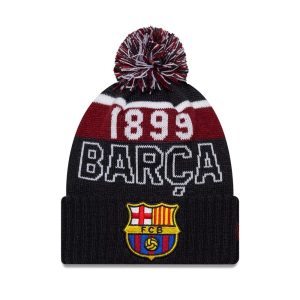 FC Barcelona Youth Core Navy Sport knit Beanie Hat-kentox