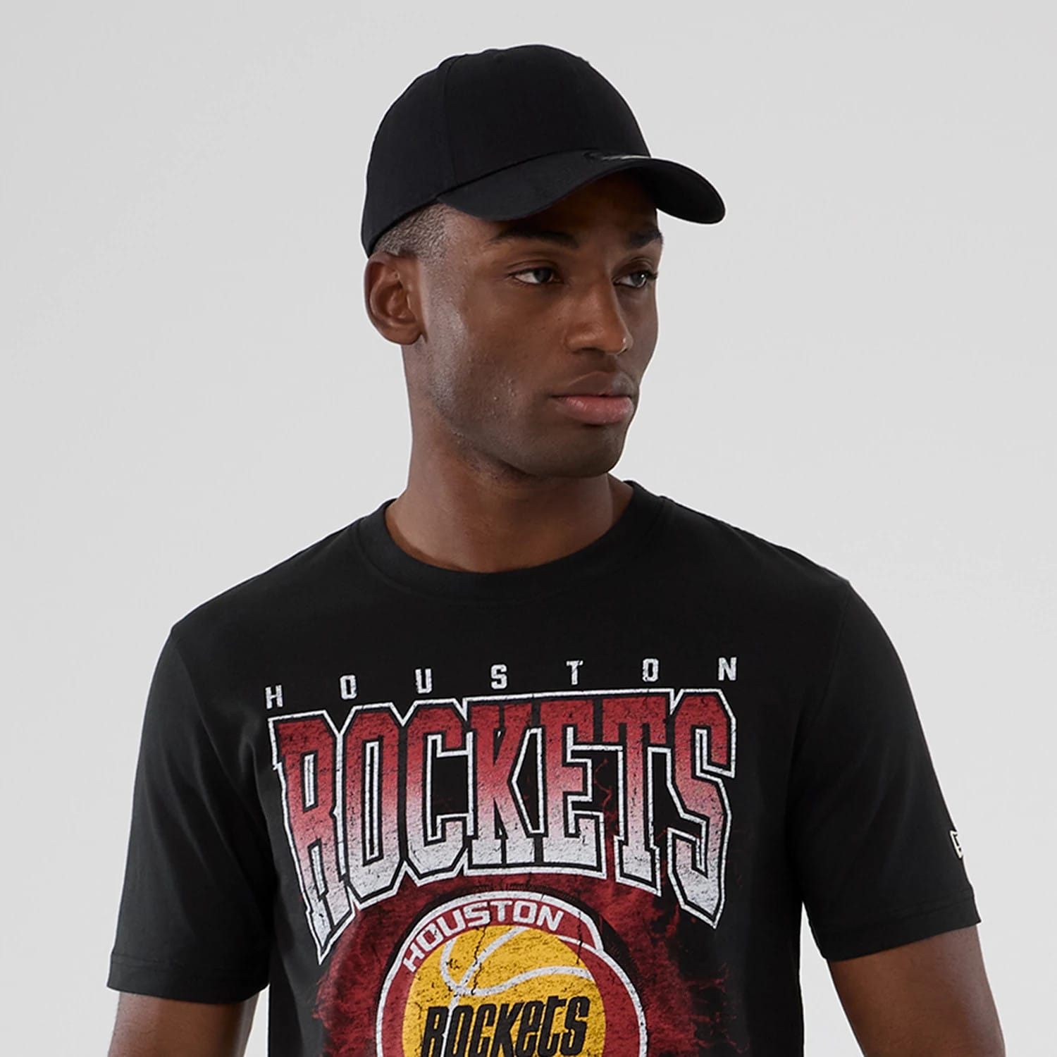 Houston Rockets NBA Hardwood Classic Black T-Shirt-kentox - Image 3