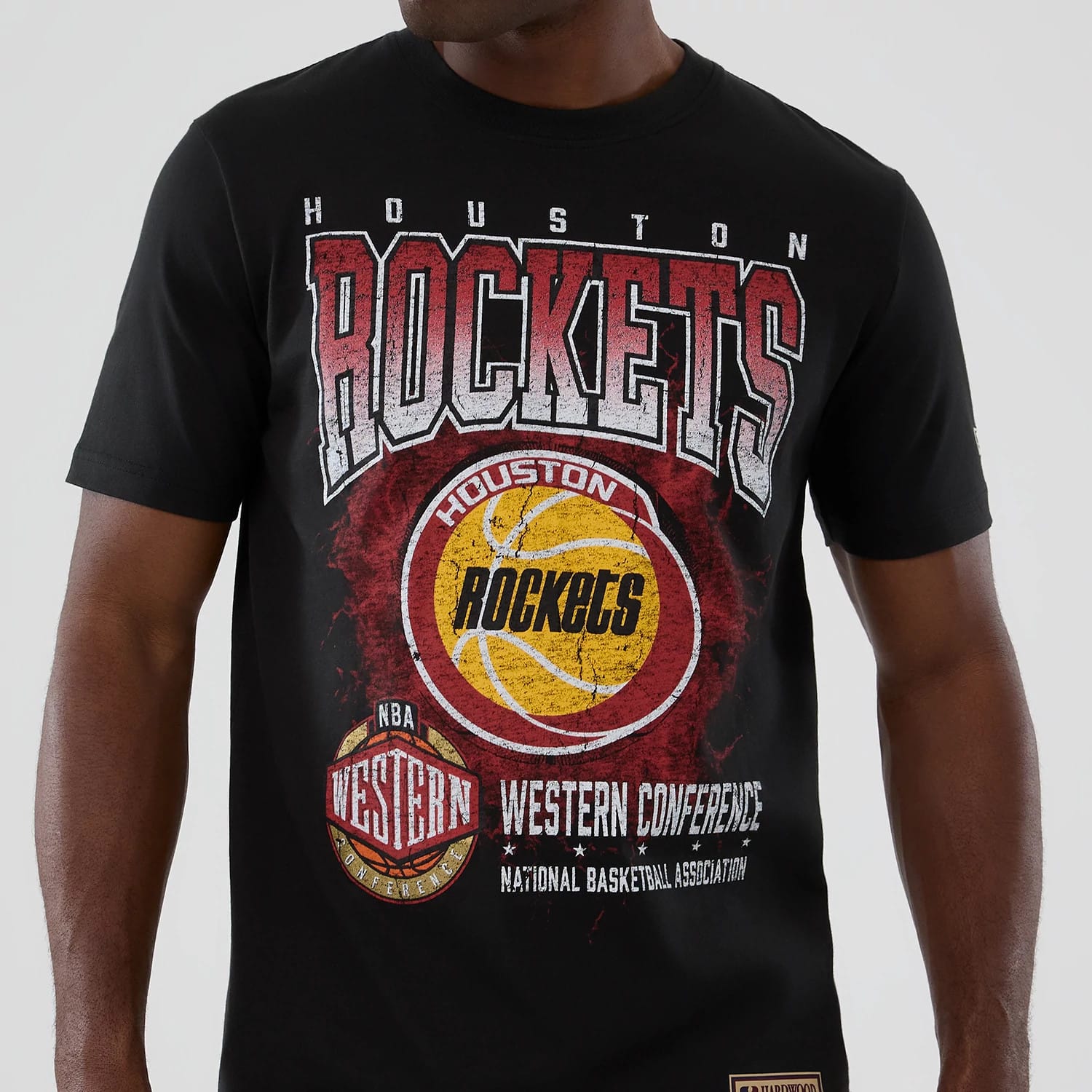 Houston Rockets NBA Hardwood Classic Black T-Shirt-kentox - Image 4