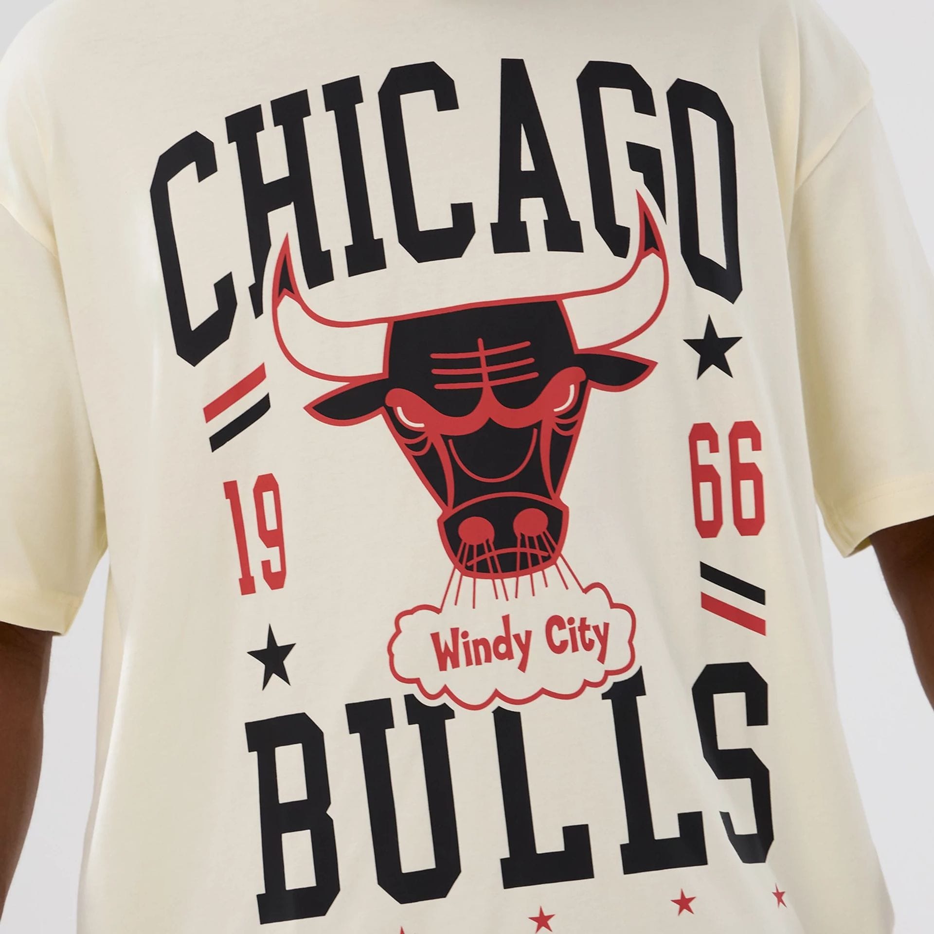 Chicago Bulls NBA Hardwood Classic Cream T-Shirt-kentox - Image 3