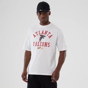 Atlanta Falcons NFL International Series Games 2025 White Oversized T-Shirt-kentox