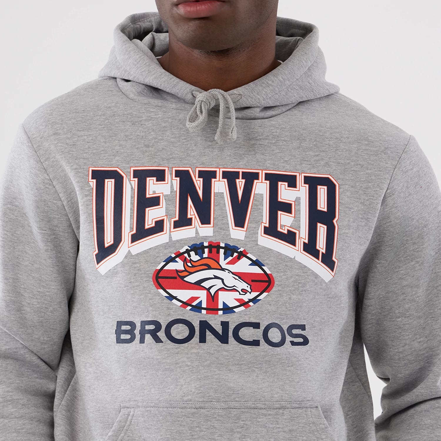 Denver Broncos NFL International Series Games 2025 Grey Pullover Hoodie-kentox - Image 3