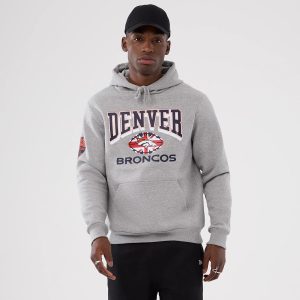 Denver Broncos NFL International Series Games 2025 Grey Pullover Hoodie-kentox
