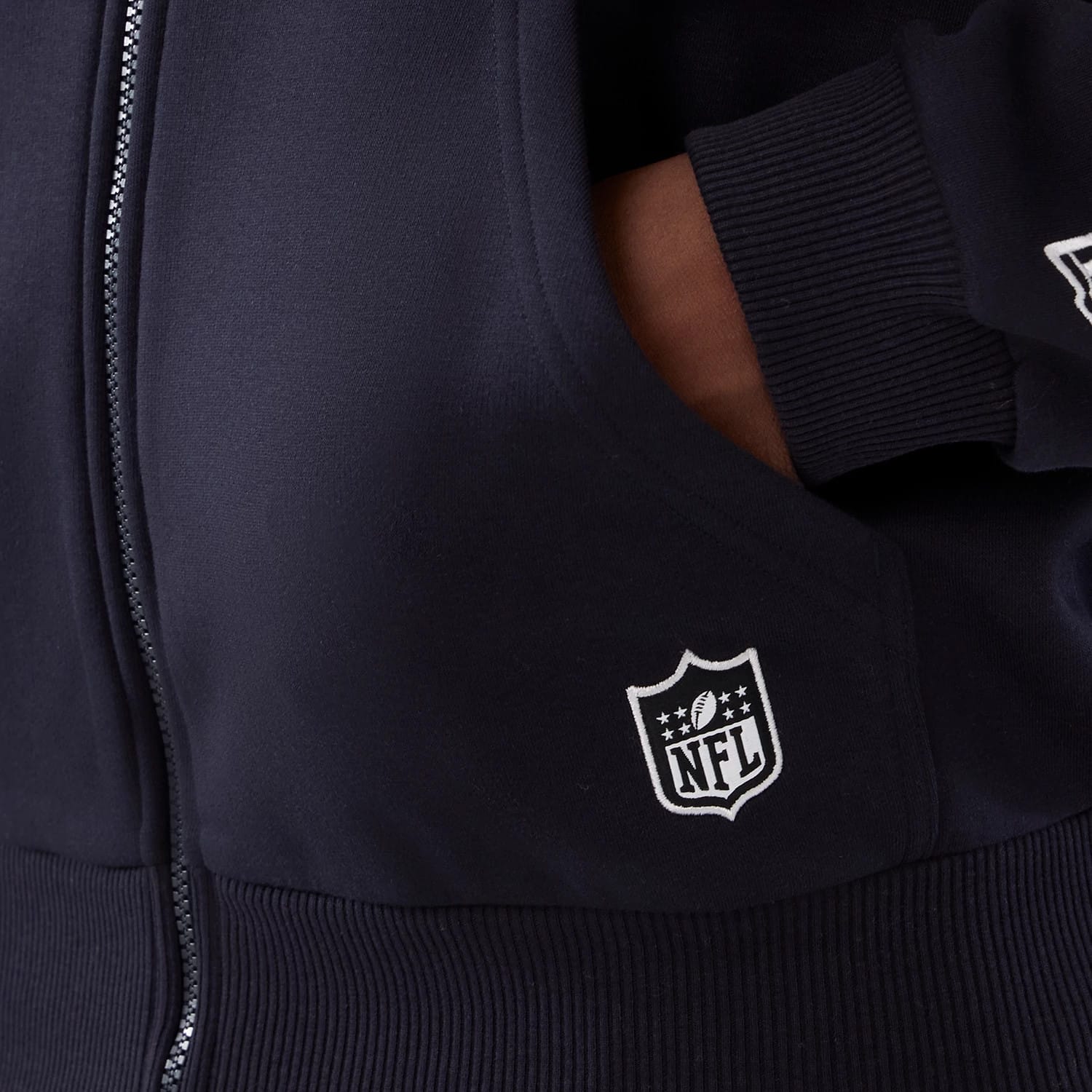 Denver Broncos NFL International Series Games 2025 Navy Premium Pullover Hoodie-kentox - Image 4