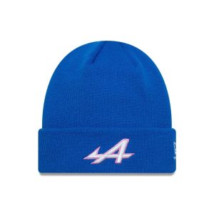Alpine Racing Essential Blue Cuff Knit Beanie Hat-kentox