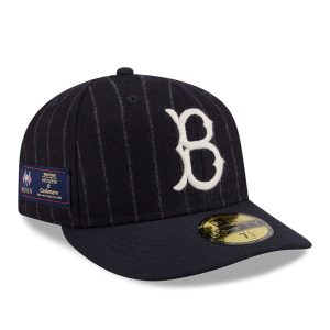 Brooklyn Dodgers MLB X Moon Navy 59FIFTY Fitted Cap-kentox