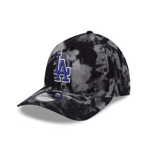 LA Dodgers MLB Bleached Denim Black 9TWENTY A-Frame Adjustable Cap-kentox