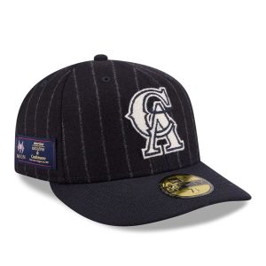 LA Angels MLB X Moon Navy 59FIFTY Fitted Cap-kentox