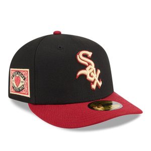 Chicago White Sox MLB Team Cards Black 59FIFTY Fitted Cap-kentox