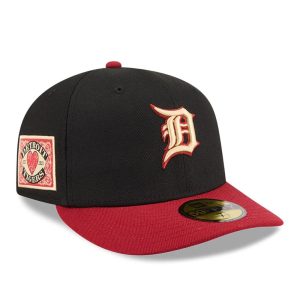 Detroit Tigers MLB Team Cards Black 59FIFTY Fitted Cap-kentox