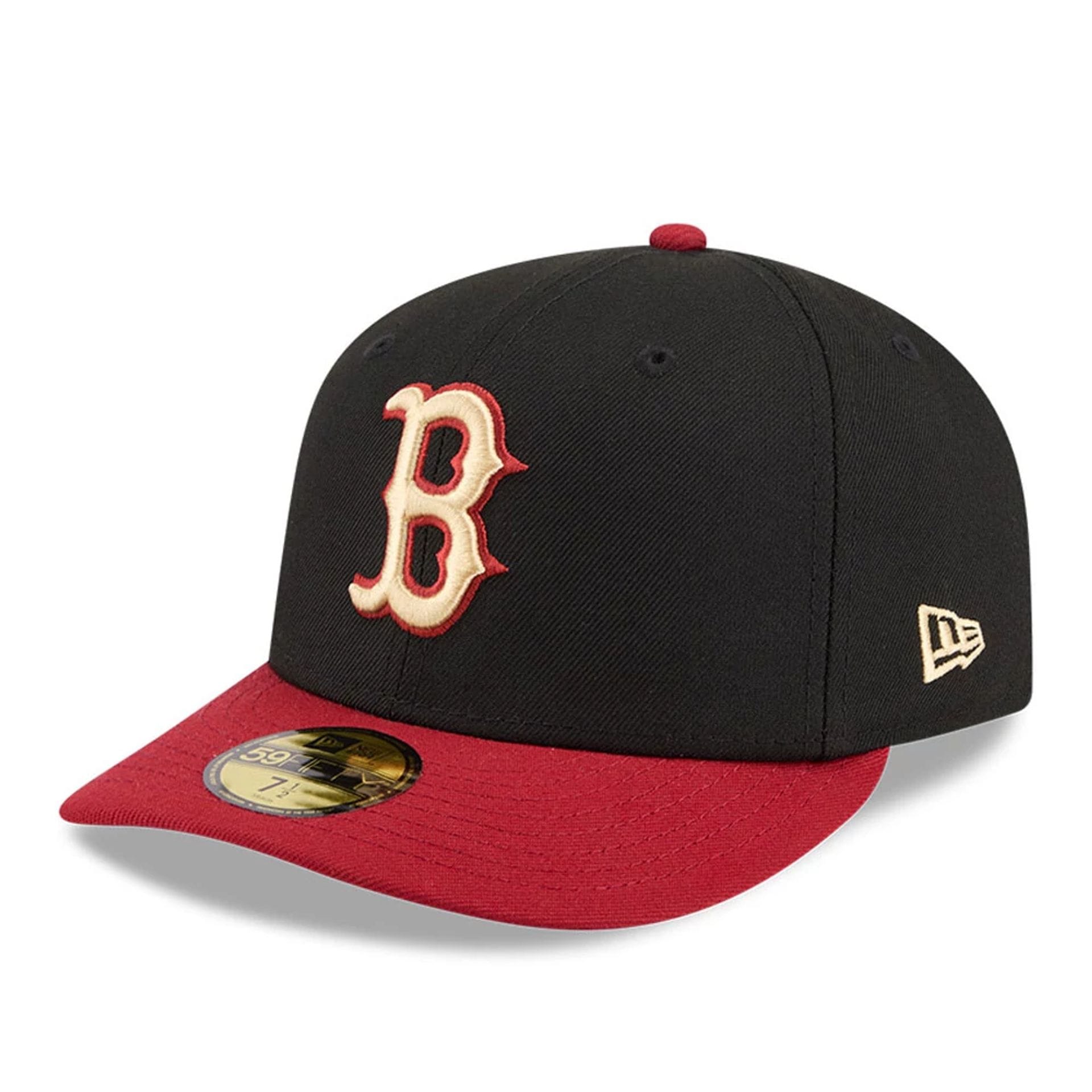 Boston Red Sox MLB Team Cards Black 59FIFTY Fitted Cap-kentox - Image 4