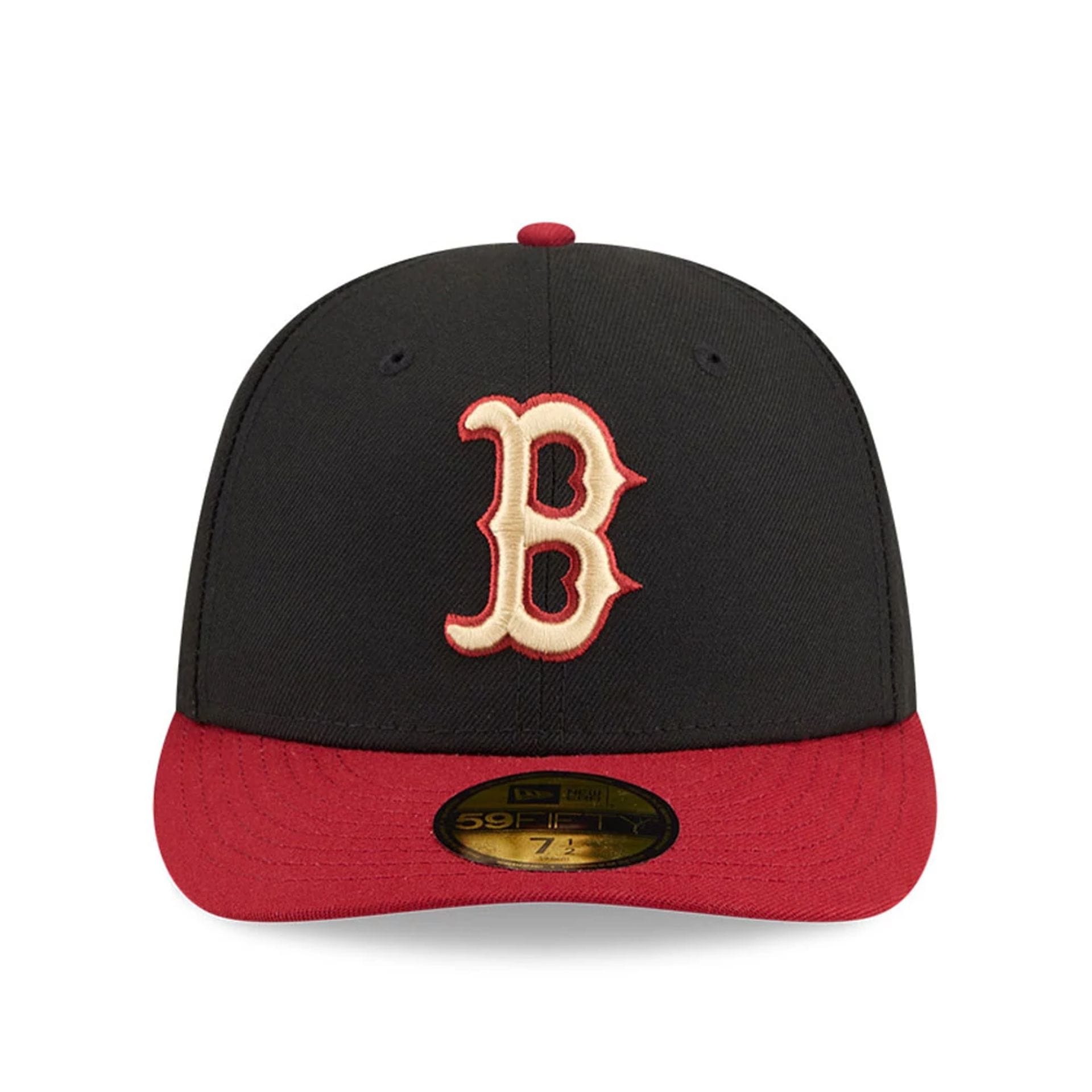 Boston Red Sox MLB Team Cards Black 59FIFTY Fitted Cap-kentox - Image 3