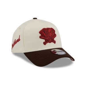 Athletics MLB City Script Cream 9FORTY A-Frame Adjustable Cap-kentox
