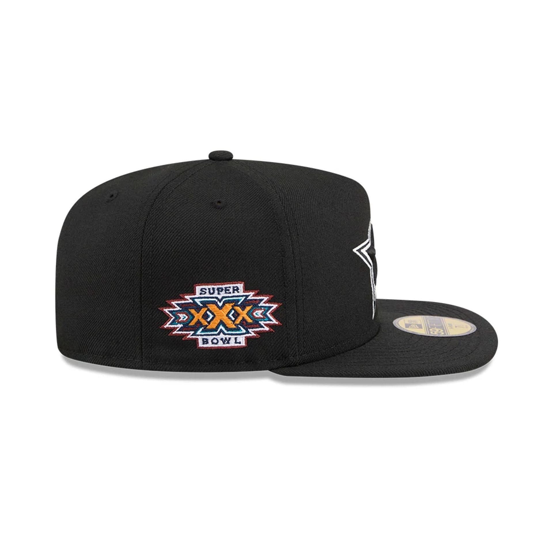 Dallas Cowboys NFL Chiseled Embroidery Black 59FIFTY A-Frame Fitted Cap-kentox - Image 6