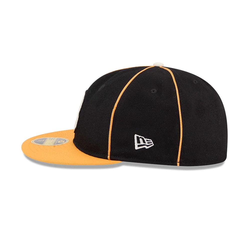 Boston Bruins NHL Felt Logo Black Retro Crown 59FIFTY Fitted Cap-kentox - Image 6