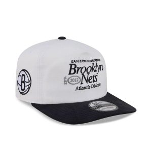 Brooklyn Nets NBA Conference White 19TWENTY Adjustable Cap-kentox