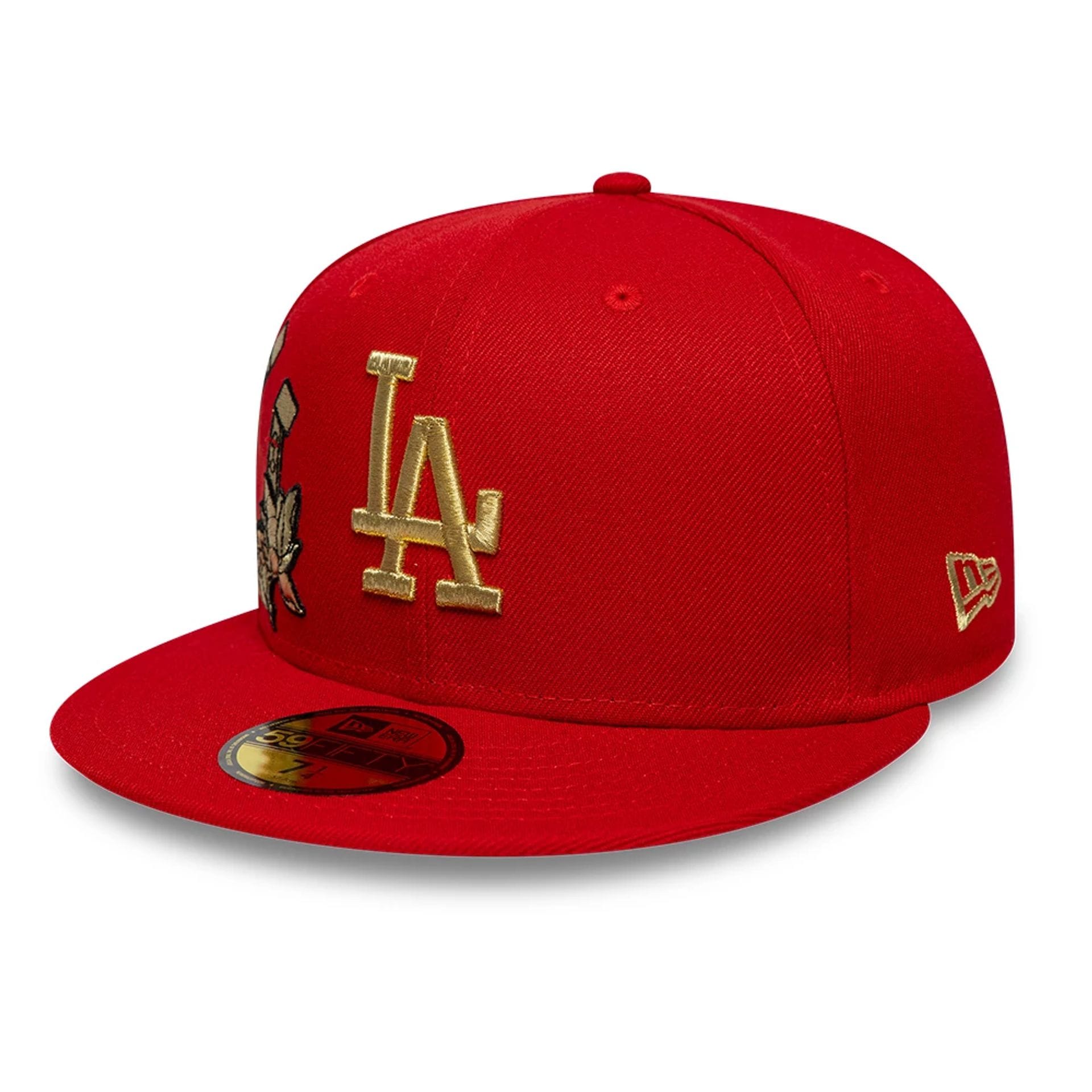 LA Dodgers MLB Horseshoe Red 59FIFTY Fitted Cap-kentox - Image 4
