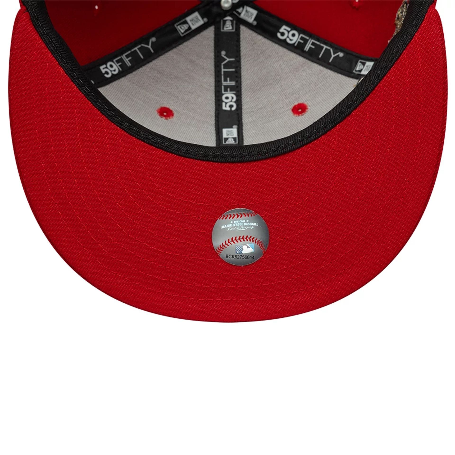 LA Dodgers MLB Horseshoe Red 59FIFTY Fitted Cap-kentox - Image 7