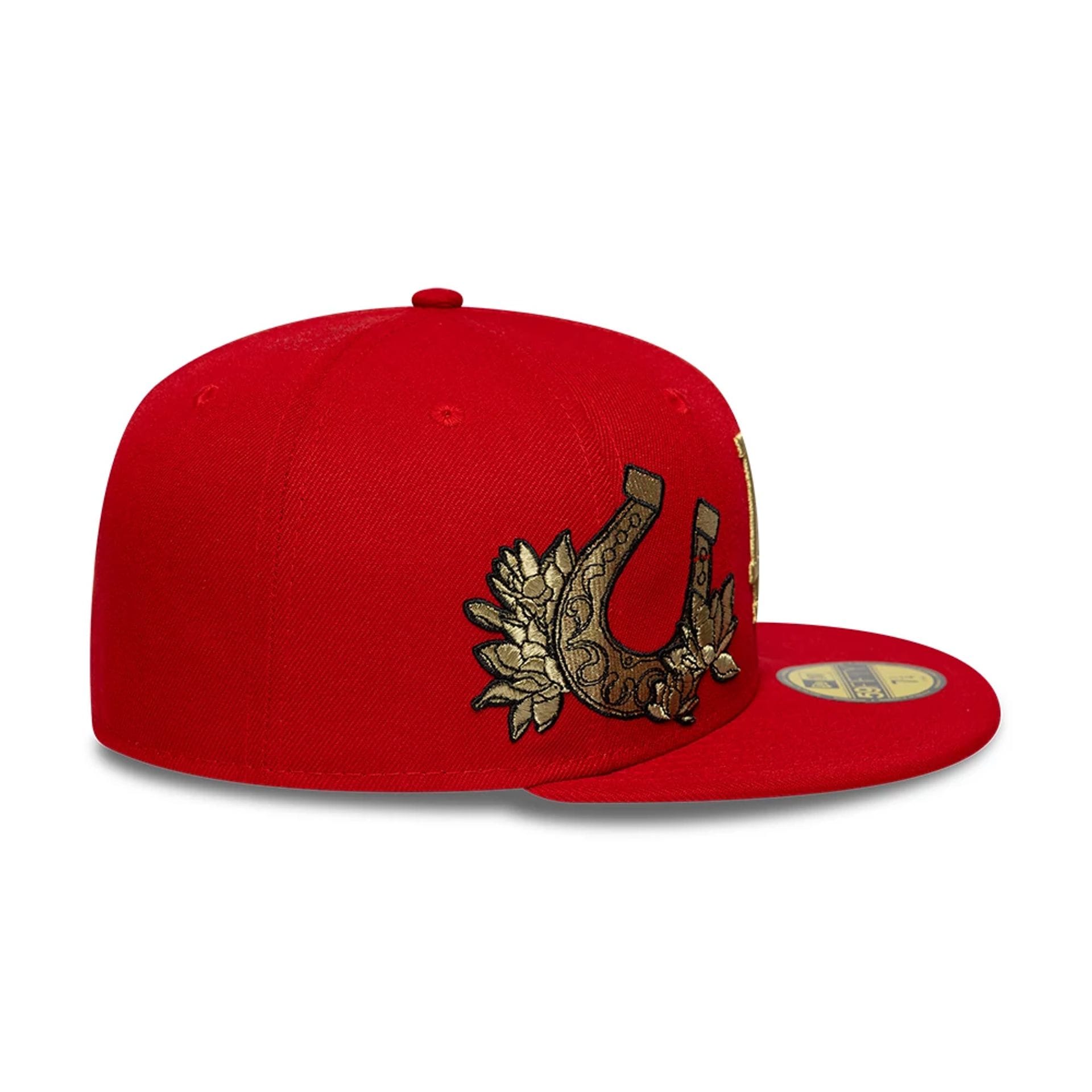 LA Dodgers MLB Horseshoe Red 59FIFTY Fitted Cap-kentox - Image 5