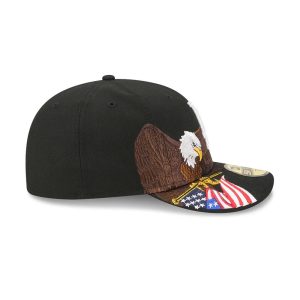 LA Dodgers MLB Eagle Black 59FIFTY Fitted Cap-kentox