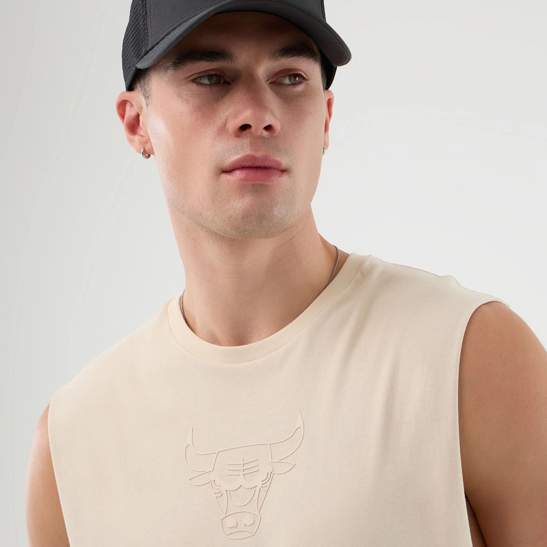Chicago Bulls NBA Core Plus Light Beige Vest-kentox - Image 5