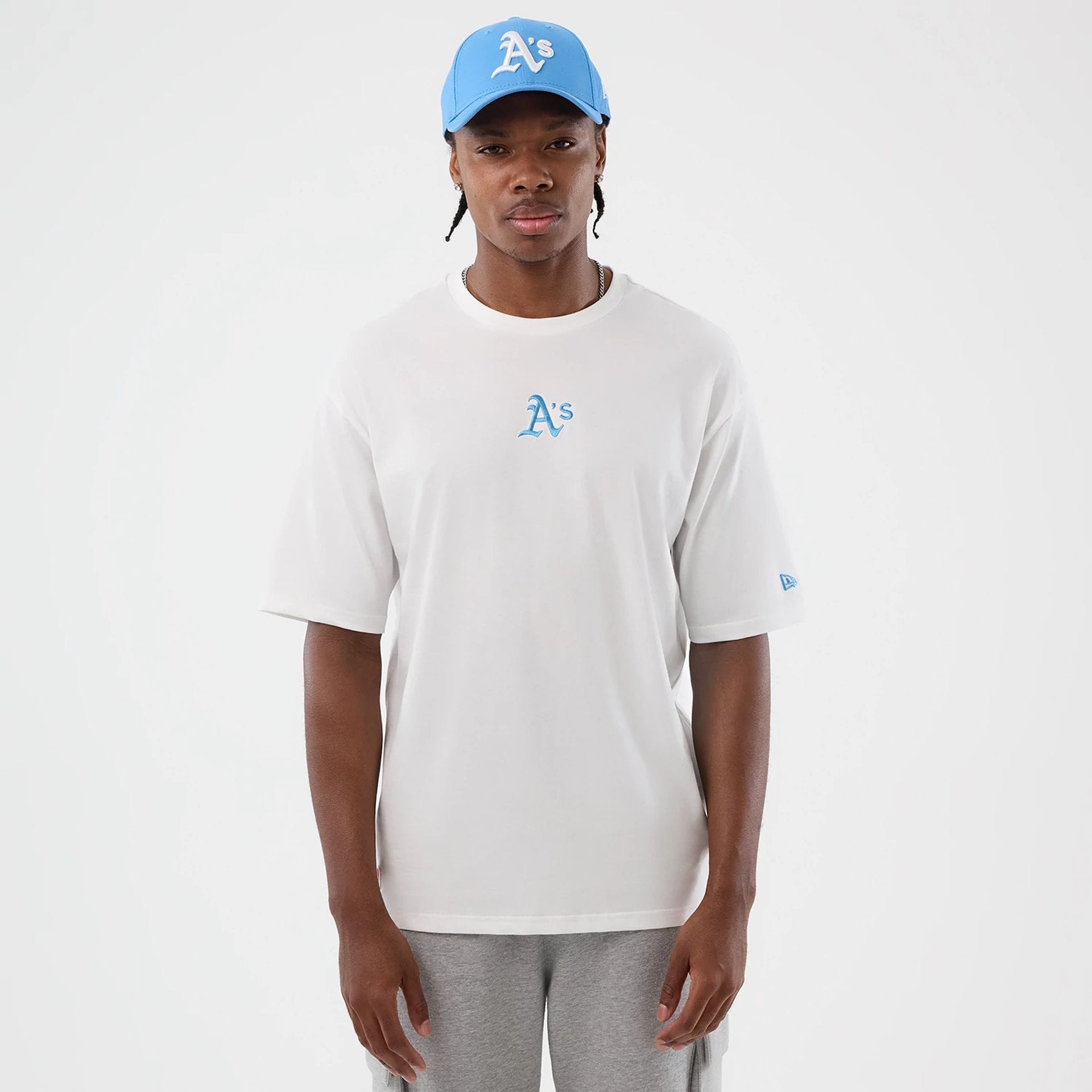 Athletics MLB League Essential White Oversized T-Shirt-kentox - Image 3