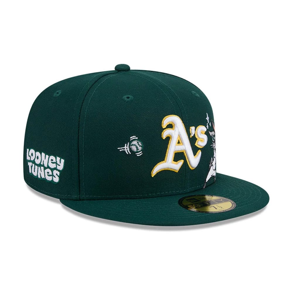 Athletics MLB X Looney Tunes Bugs Bunny Dark Green 59FIFTY Fitted Cap-kentox - Image 5