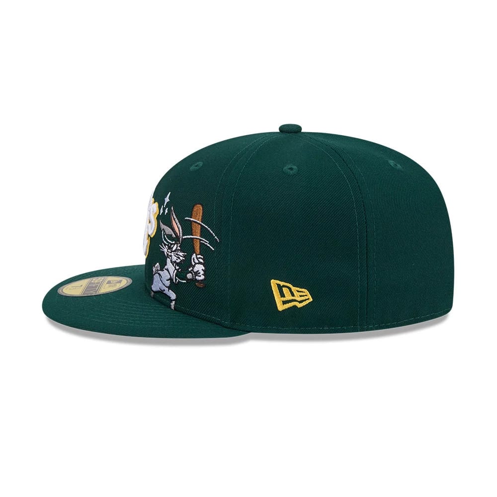 Athletics MLB X Looney Tunes Bugs Bunny Dark Green 59FIFTY Fitted Cap-kentox - Image 7