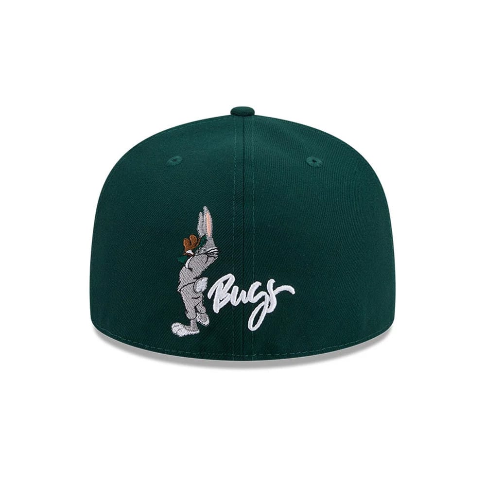 Athletics MLB X Looney Tunes Bugs Bunny Dark Green 59FIFTY Fitted Cap-kentox - Image 4