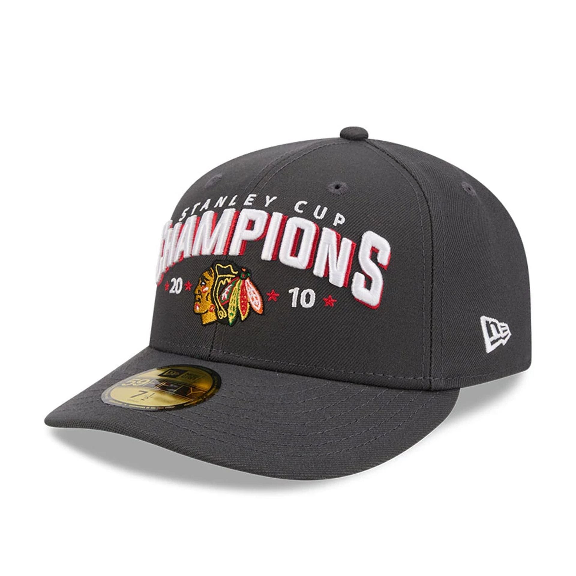 Chicago Blackhawks NHL Stanley Cup Champions Dark Grey 59FIFTY Fitted Cap-kentox - Image 4
