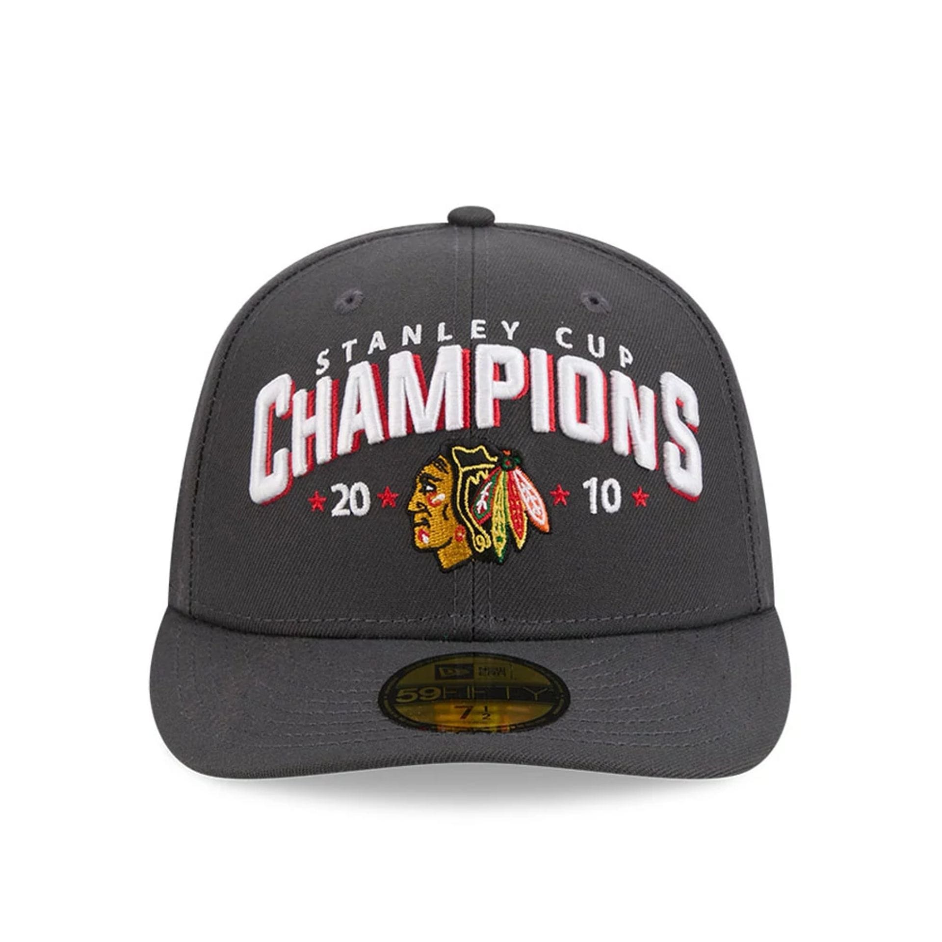 Chicago Blackhawks NHL Stanley Cup Champions Dark Grey 59FIFTY Fitted Cap-kentox - Image 3
