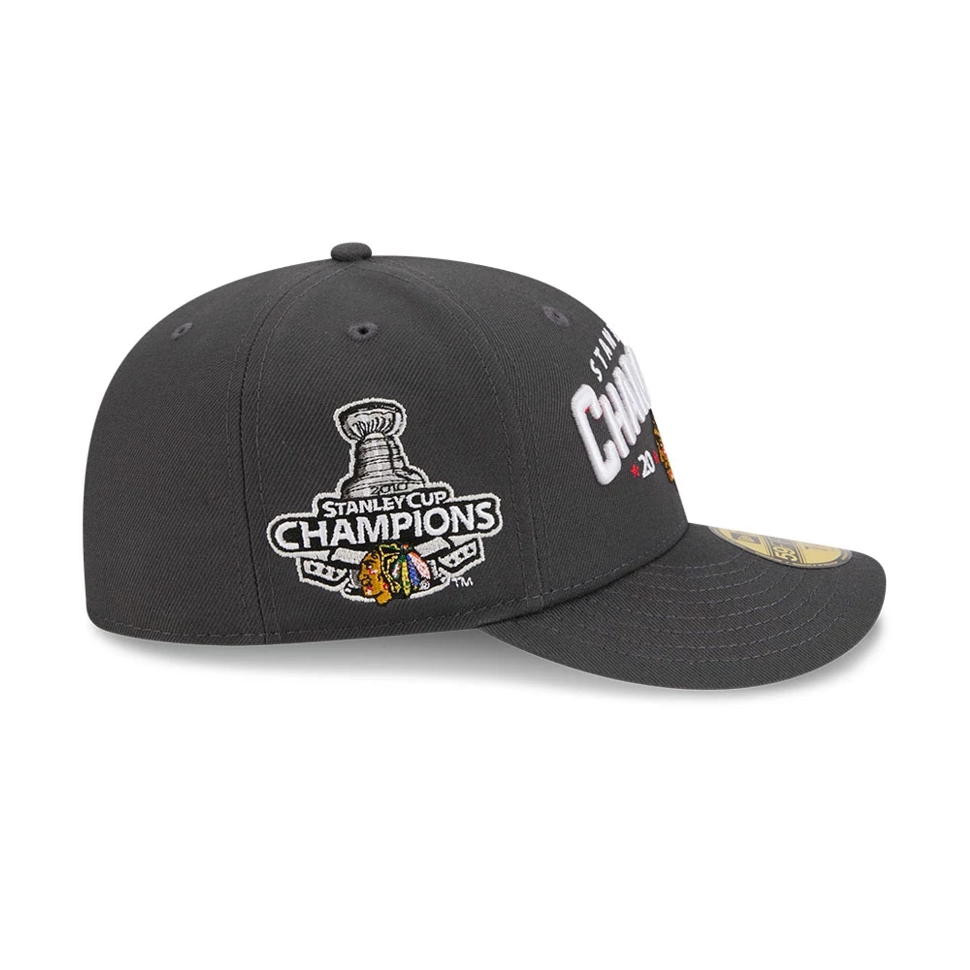 Chicago Blackhawks NHL Stanley Cup Champions Dark Grey 59FIFTY Fitted Cap-kentox - Image 5