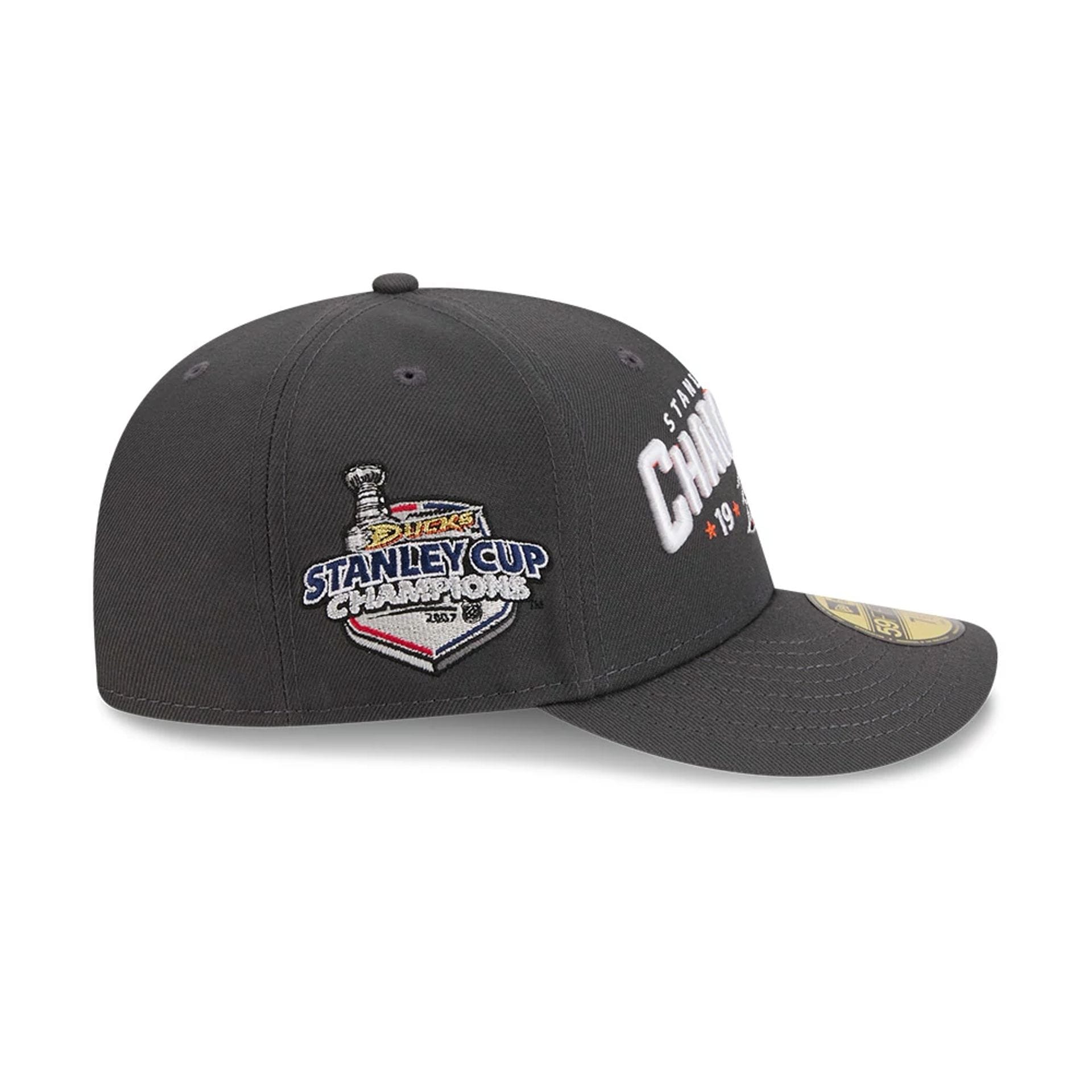 Anaheim Ducks NHL Stanley Cup Champions Dark Grey 59FIFTY Fitted Cap-kentox - Image 5