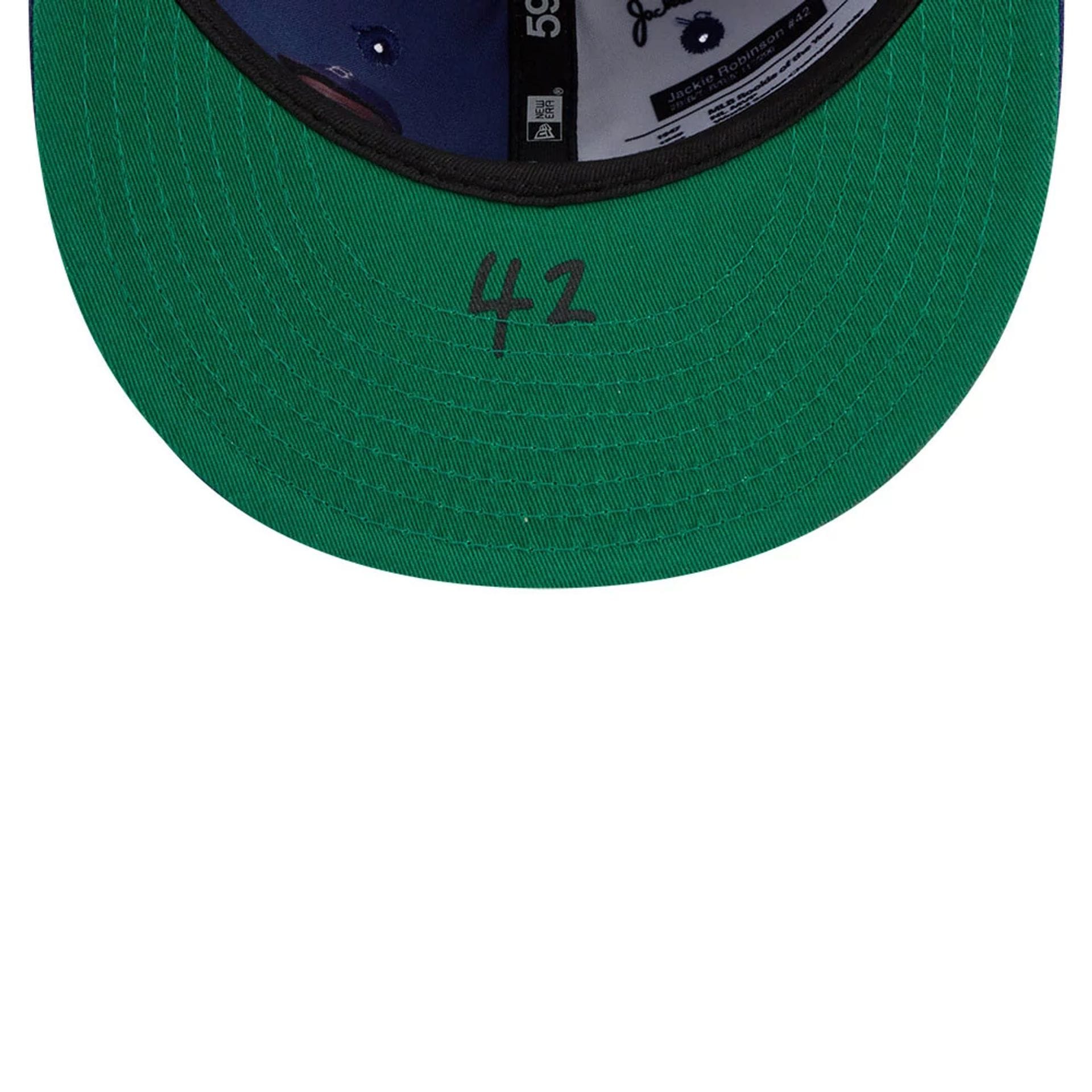 Brooklyn Dodgers MLB Jackie Robinson Navy 59FIFTY Fitted Cap-kentox - Image 9