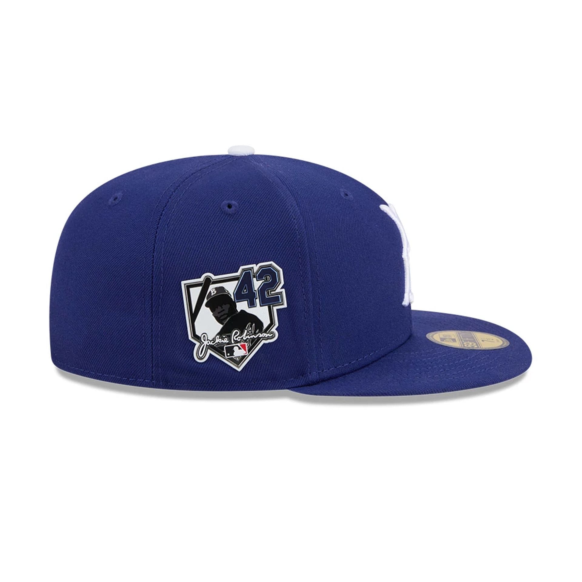 Brooklyn Dodgers MLB Jackie Robinson Navy 59FIFTY Fitted Cap-kentox - Image 5