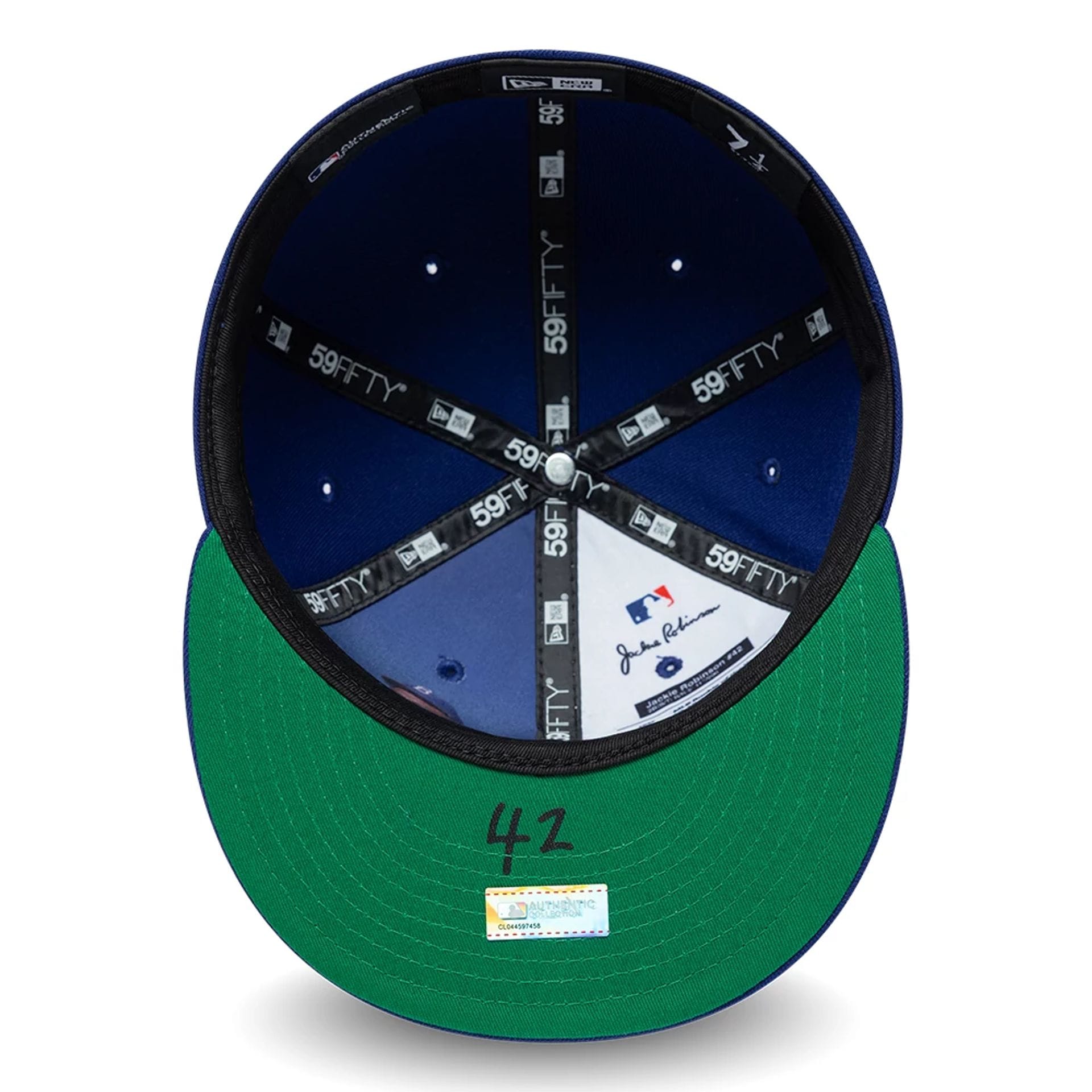 Brooklyn Dodgers MLB Jackie Robinson Navy 59FIFTY Fitted Cap-kentox - Image 2