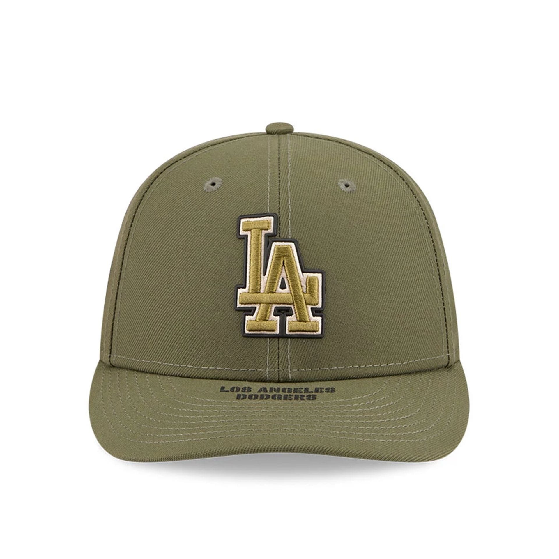 LA Dodgers MLB Armed Forces Day 2026 Green Low Profile 59FIFTY Fitted Cap-kentox - Image 3