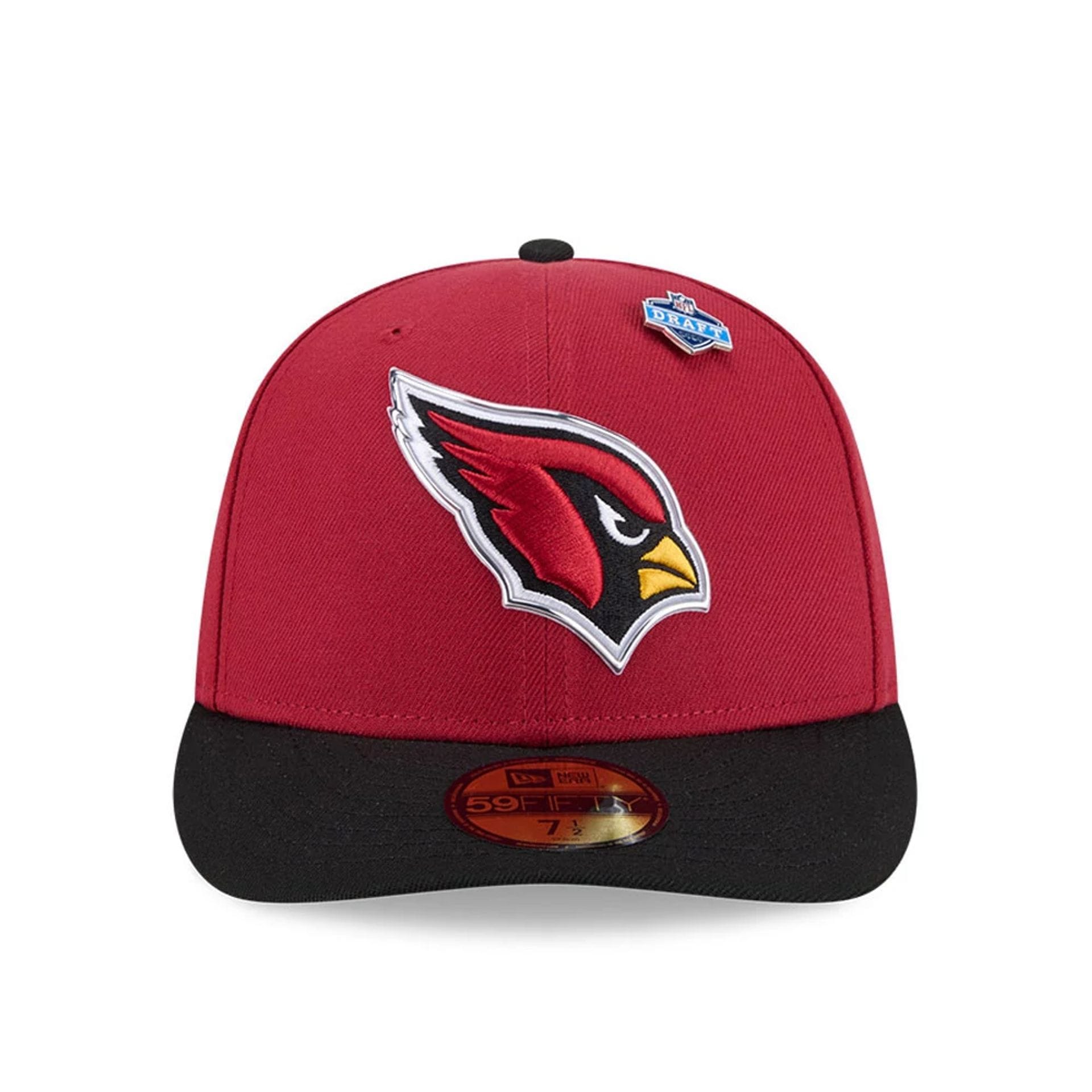 Arizona Cardinals NFL Draft 2026 Dark Red 59FIFTY Fitted Cap-kentox - Image 3