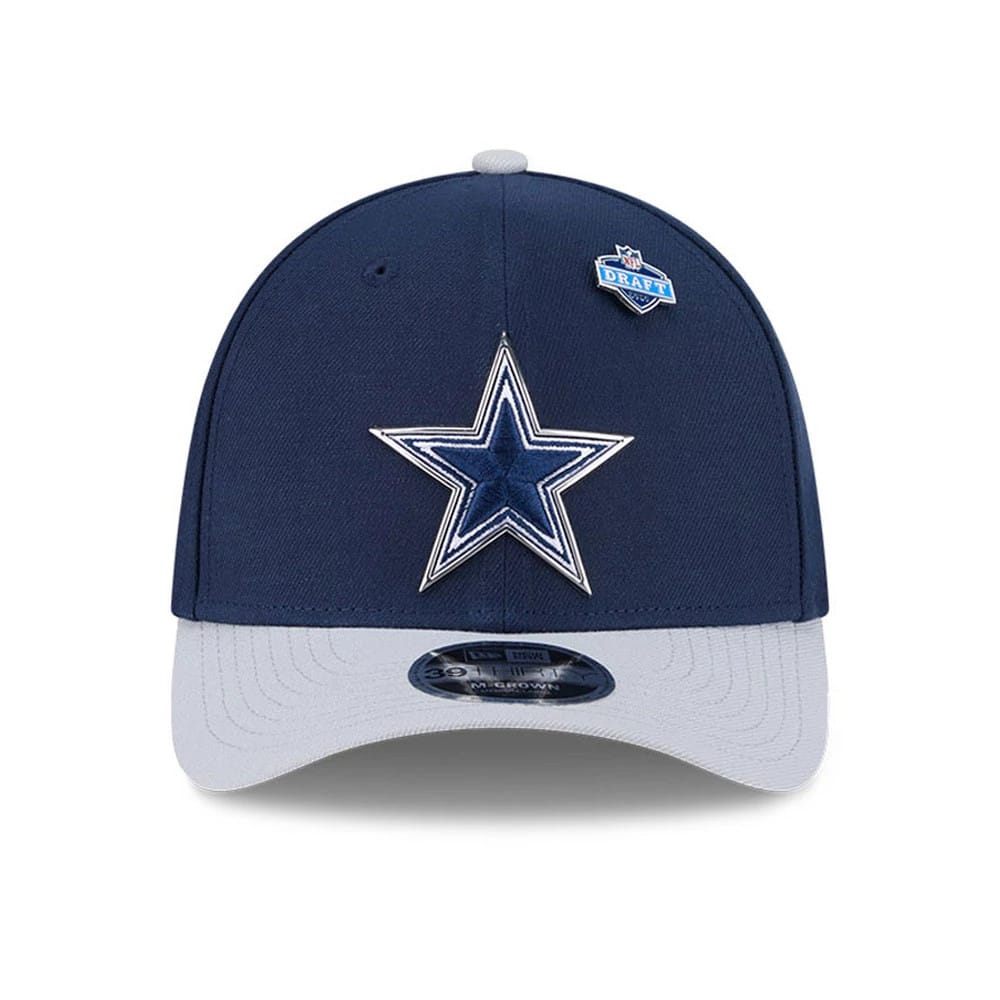 Dallas Cowboys NFL Draft 2026 Dark Blue 39THIRTY M-Crown Stretch Fit Cap-kentox - Image 3