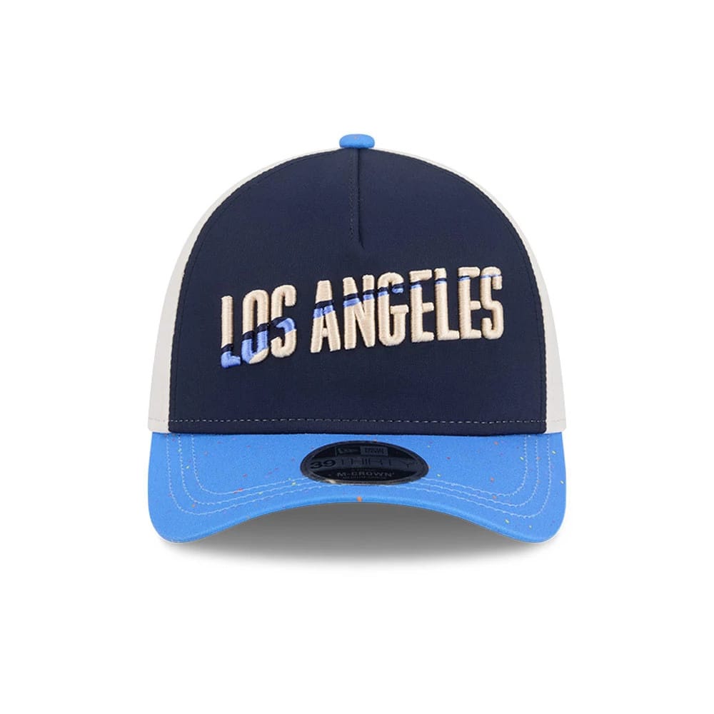Dodgers MLB City Connect Navy 39THIRTY M-Crown A-Frame Stretch Fit Cap-kentox - Image 3