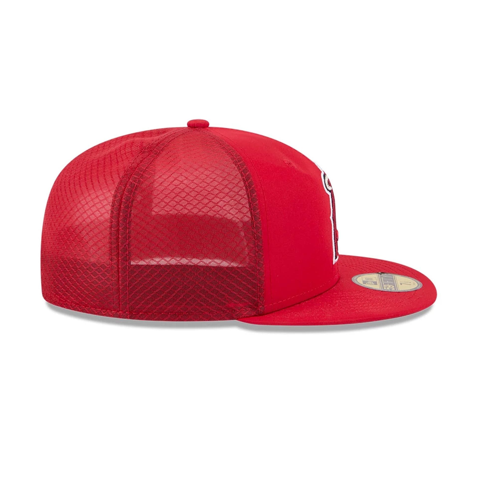 LA Angels MLB Batting Practice 2026 Red 59FIFTY Fitted Cap-kentox - Image 6