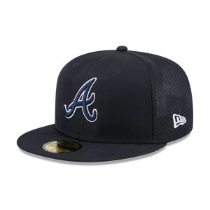 Atlanta Braves MLB Batting Practice 2026 Navy 59FIFTY Fitted Cap-kentox